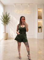 SHORTS SFRANGIATO VERDE