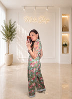 COORDSET GREEN ROSE