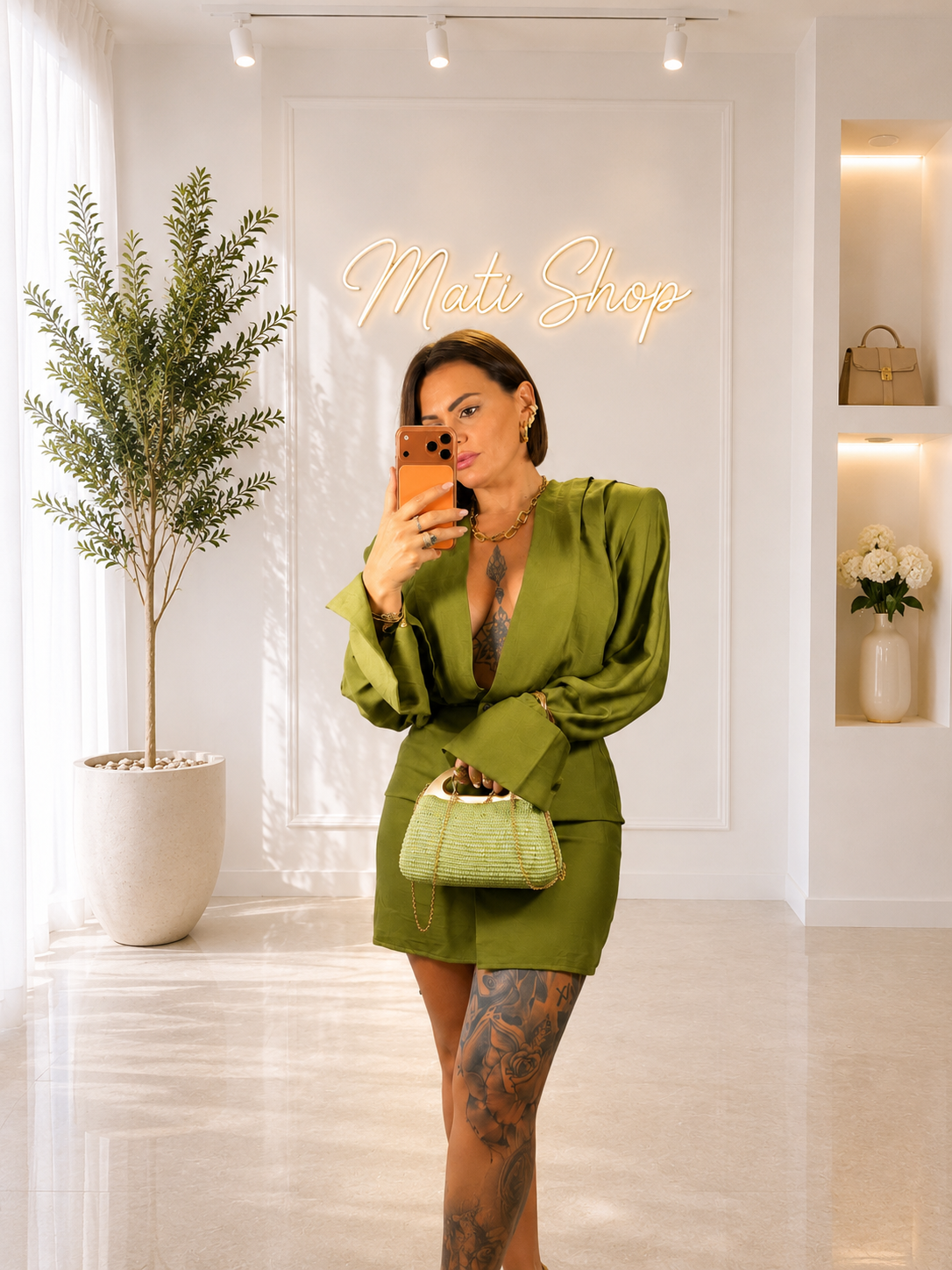 ABITO DIVA VERDE OLIVA