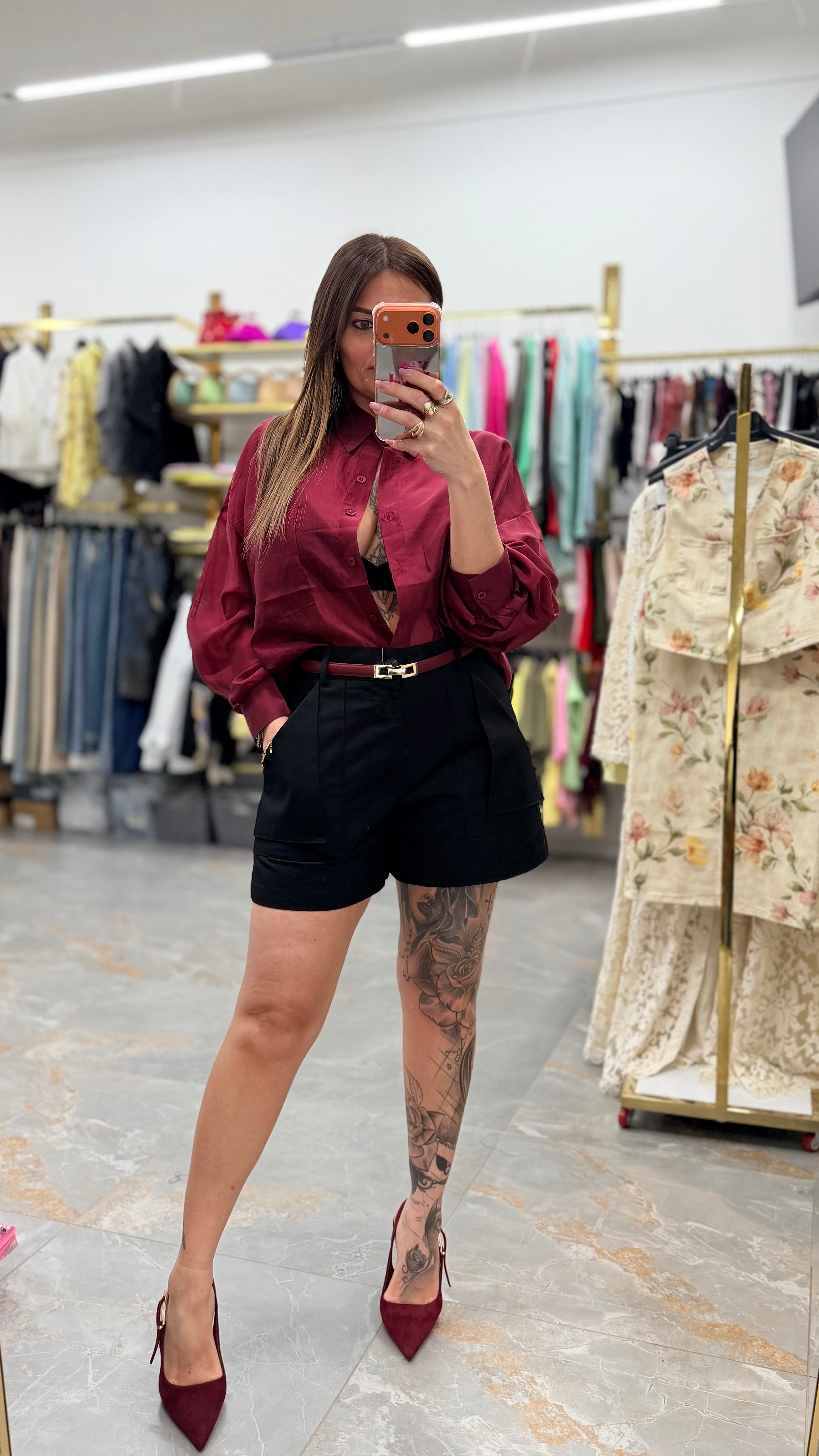 CAMICIA VELATA