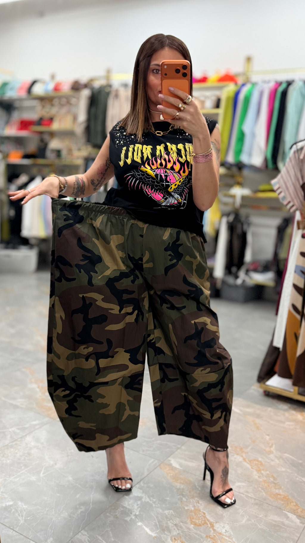 PANTALONE MIMETICO OVERSIZE