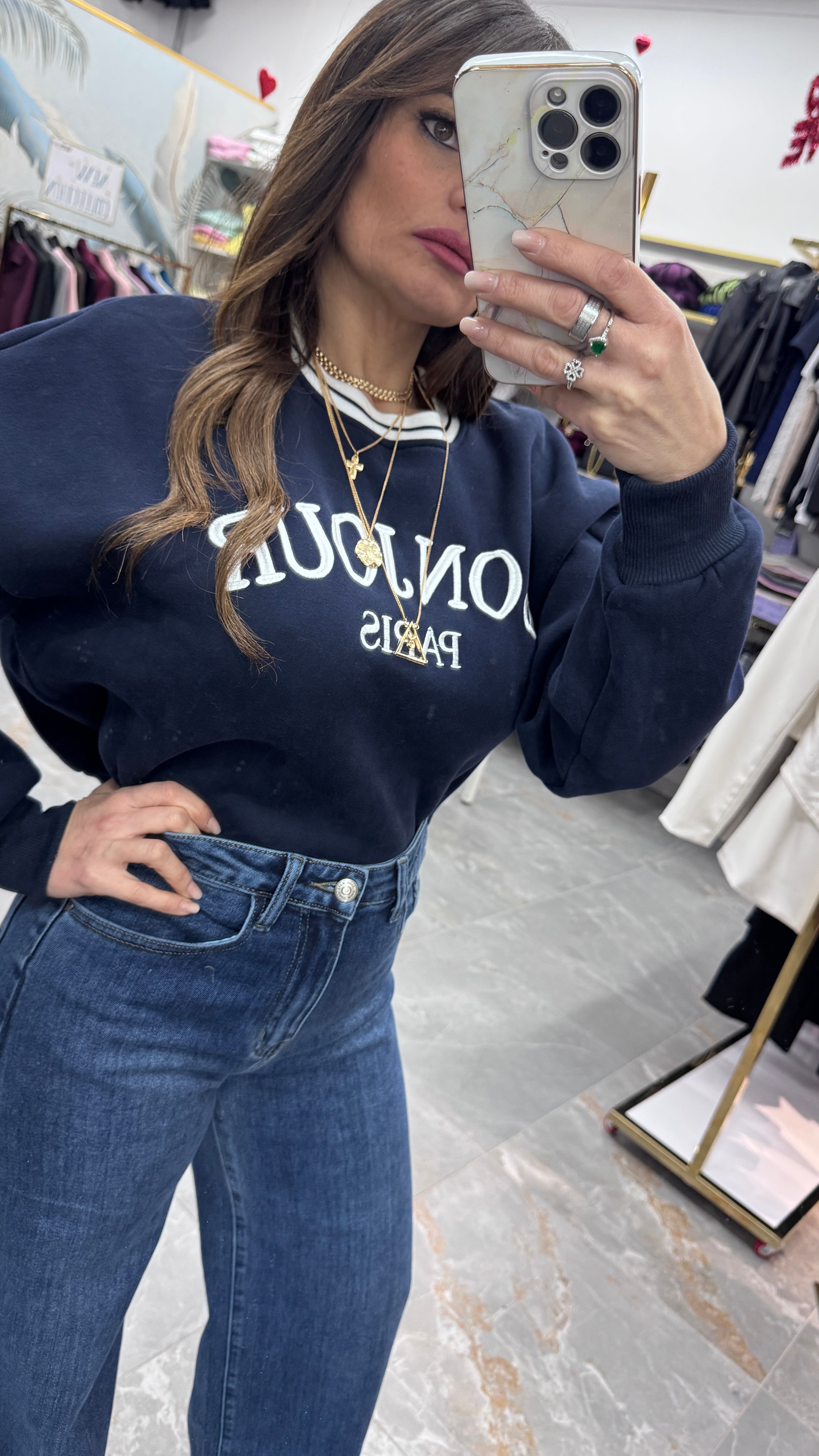 FELPA PARIS CROP