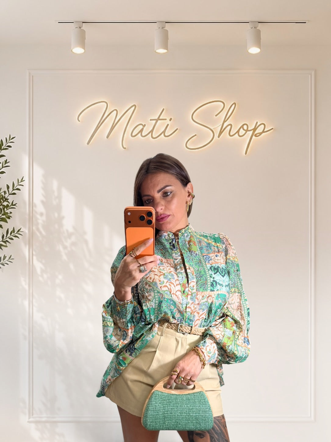 CAMICIA FLEUR VERDE