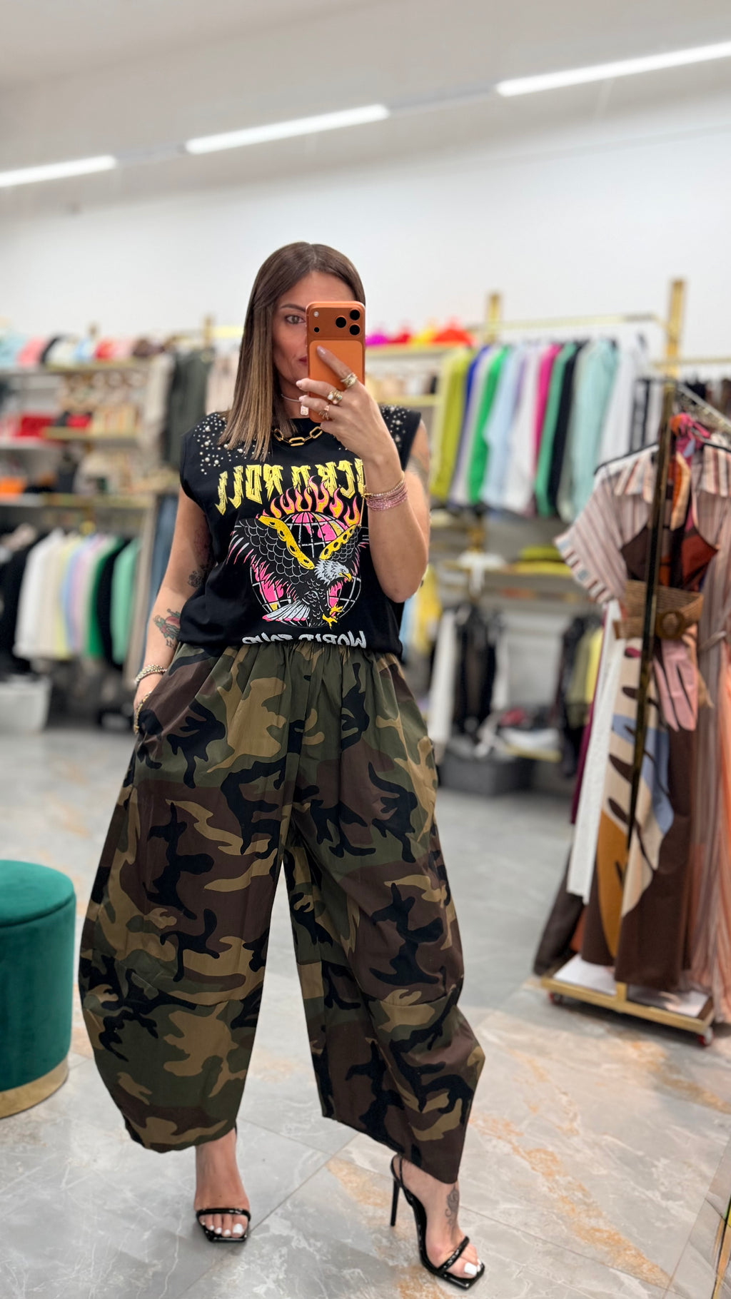 PANTALONE MIMETICO OVERSIZE