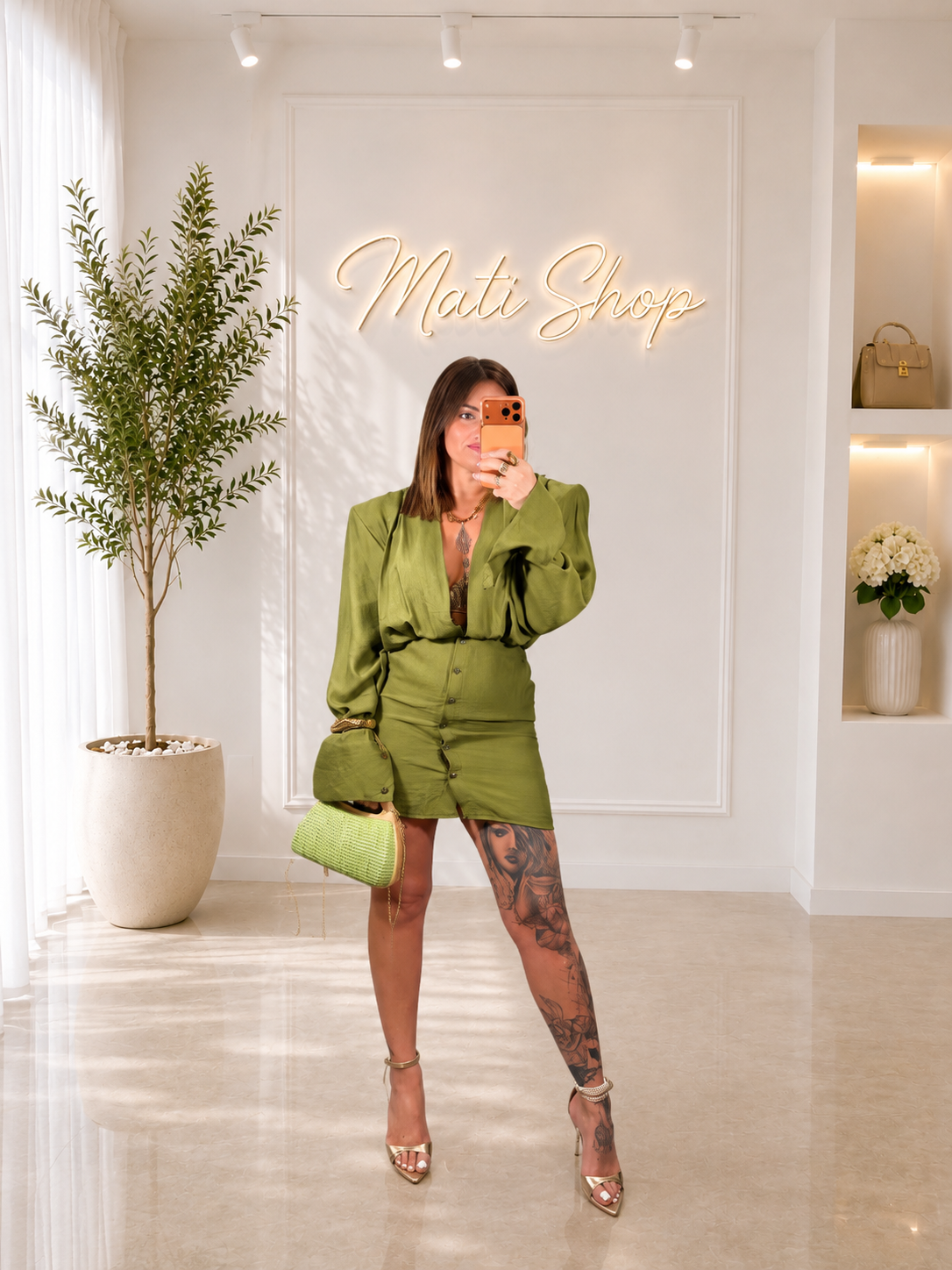 ABITO DIVA VERDE OLIVA