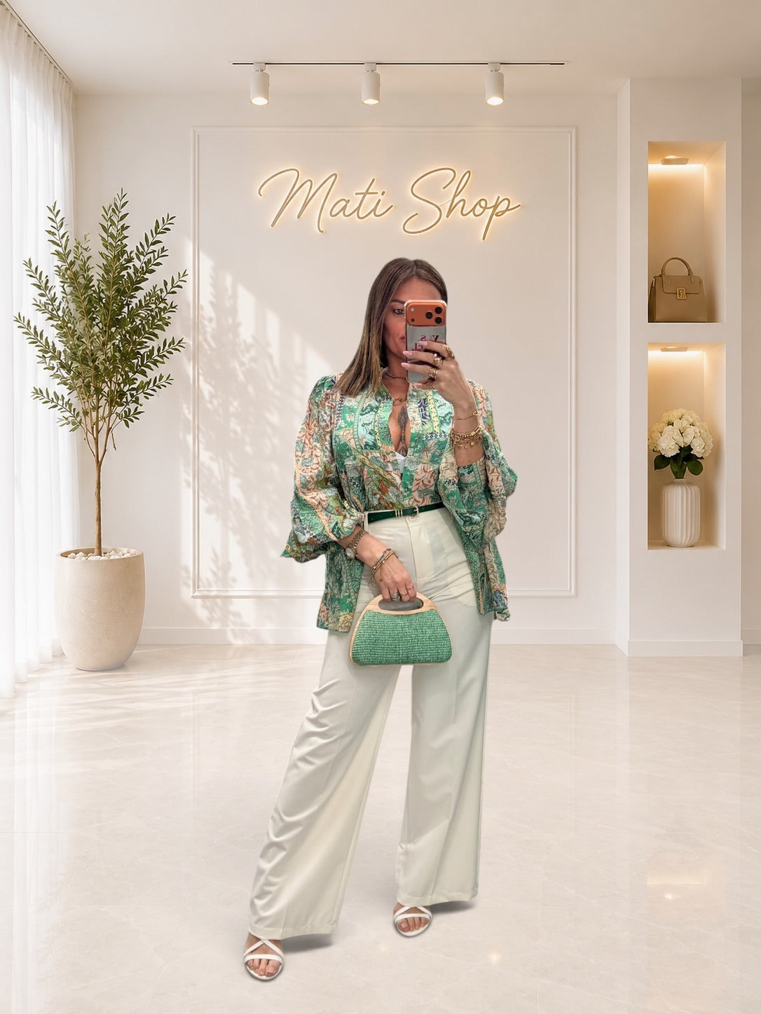 CAMICIA FLEUR VERDE
