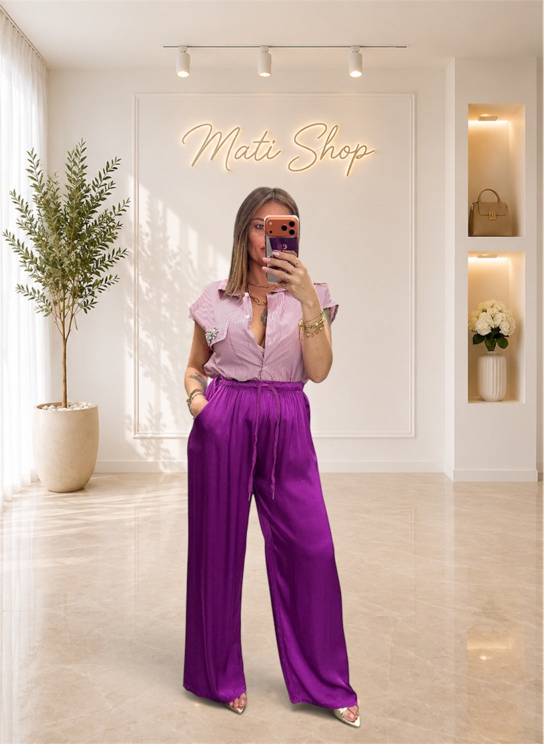 PANTALONE SATIN