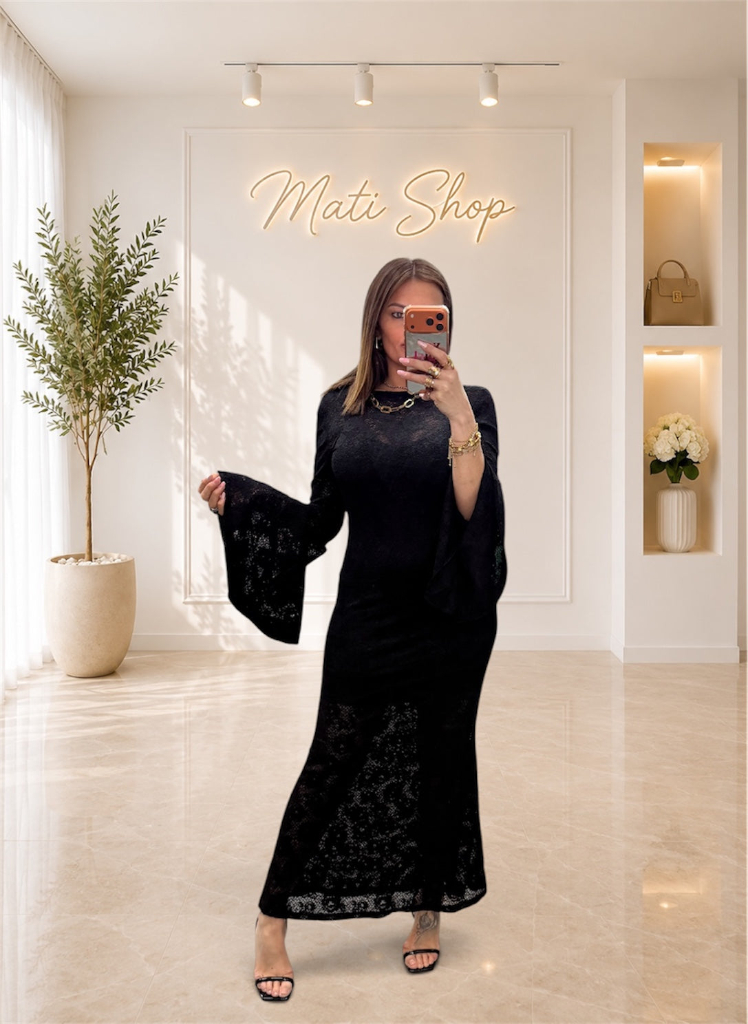 DRESS ARIELLE NERO